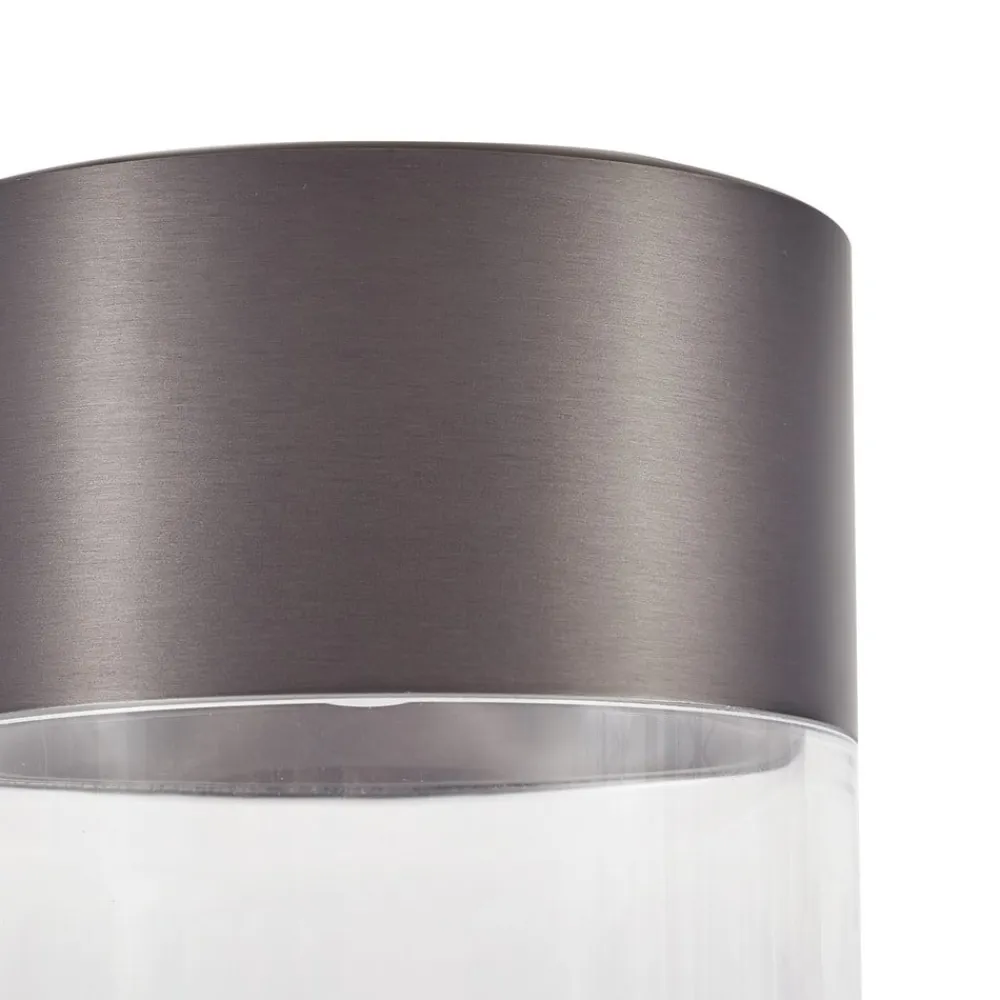 LED-loftslampe Dalila, sort, Ø 10 cm, aluminium^Lindby Clearance