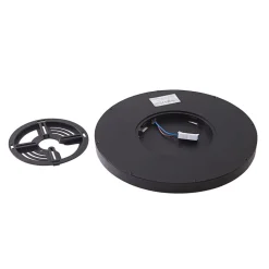 Lindby LED-loftslampe Pravin, Ø 23 cm, 3.000 K, sort