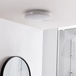 LED-loftslampe Silvryn krom/hvid plast 3000K^Lindby Discount