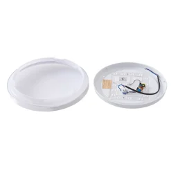 LED-loftslampe Silvryn krom/hvid plast 3000K^Lindby Discount