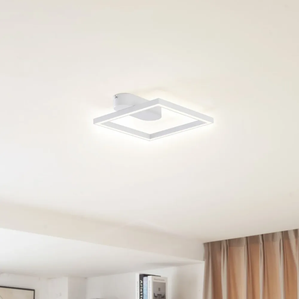 Lindby LED-loftslampe Yulla, hvid