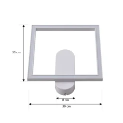 Lindby LED-loftslampe Yulla, hvid