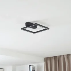 Lindby LED-loftslampe Yulla, sort
