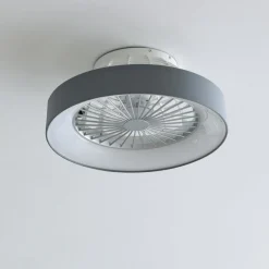 Lindby LED-loftventilator Mace, grå, støjsvag, CCT