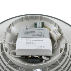 Lindby LED-loftventilator Mace, grå, støjsvag, CCT