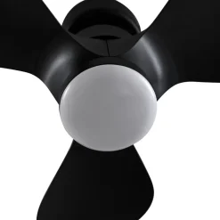LED-loftventilator Enon, sort, DC-motor, støjsvag^Lindby