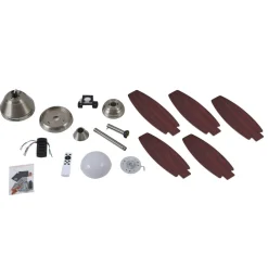 Lindby LED-loftventilator Klasika, DC, støjsvag, 106 cm, CCT