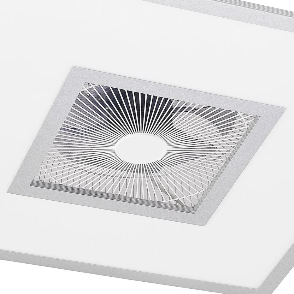Lindby Loftventilatorer>LED-loftventilator Romea, kantet, DC, støjsvag, 60 cm
