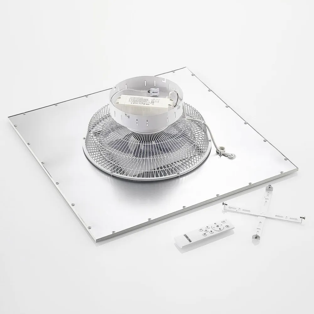 Lindby Loftventilatorer>LED-loftventilator Romea, kantet, DC, støjsvag, 60 cm