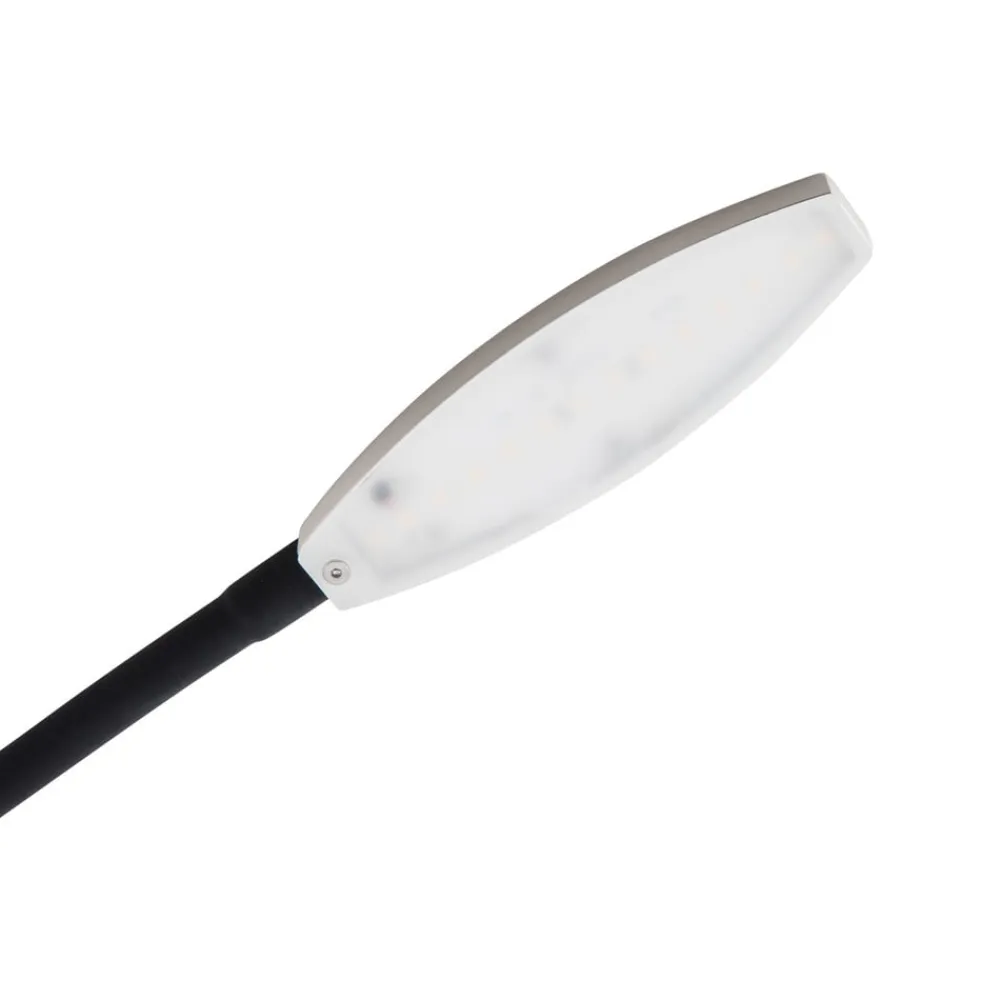 LED-læselampe Flexola, nikkel, rund, metal, stik^Lindby Discount