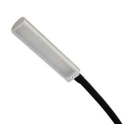 LED-læselampe Flexola, nikkel, kantet, metal, stik^Lindby Hot