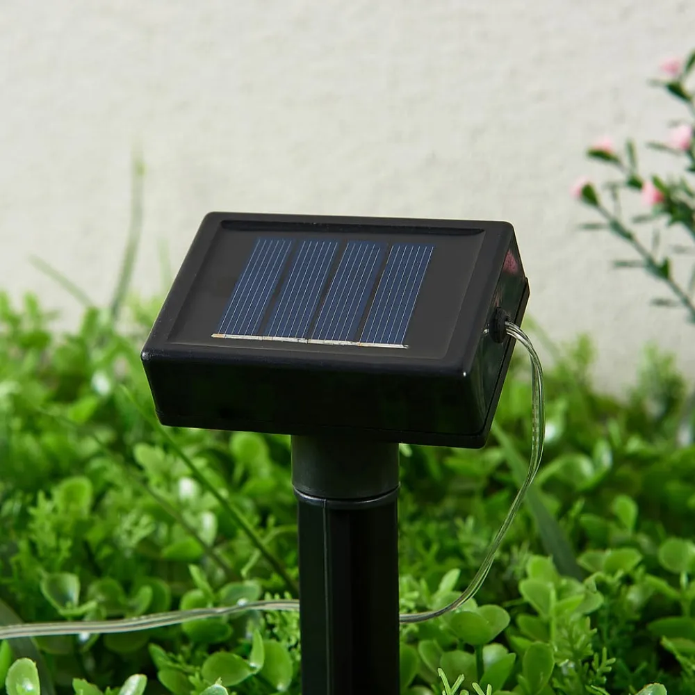 LED-lyskæde Lampini, 200 cm, sort, IP44^Lindby Discount