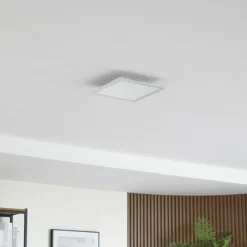 Lindby LED-panel Enhife, hvid, 30 x 30 cm, metal, 4.000 K