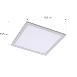 Lindby LED-panel Enhife, hvid, 30 x 30 cm, metal, 4.000 K