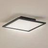 Lindby LED-panel Enhife, sort, 30 x 30 cm, metal, 4.000K