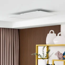 Lindby Arbejdsrum/Kontor|Gang>LED-panel Lamin, hvid, 80 cm, CCT, dæmpbar, fjernbetjening