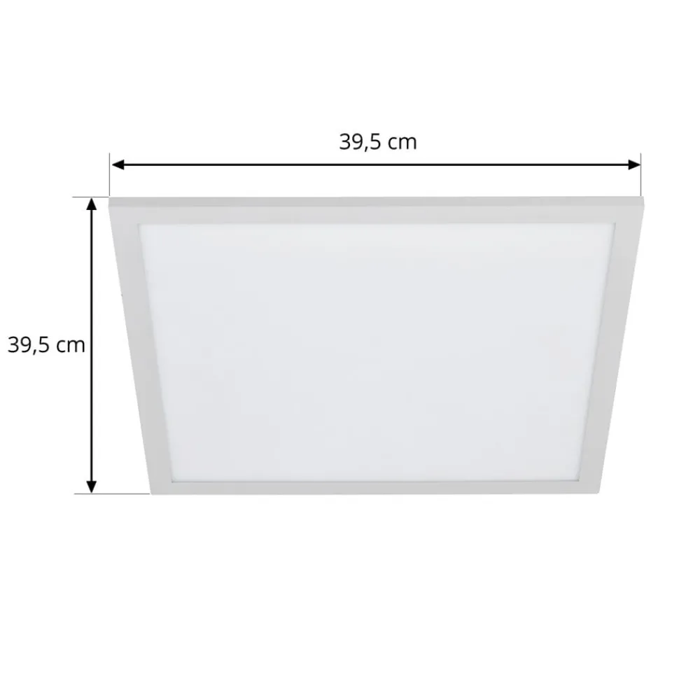 Lindby Arbejdsrum/Kontor>LED-panel Lamin, hvid, 40 cm, CCT, dæmpbar, fjernbetjening
