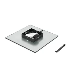 LED-panel Lamin, sort, 40 cm, CCT, dæmpbar, fjernbetjening^Lindby Online