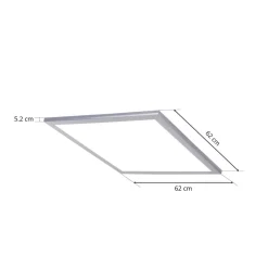 LED-panel Livel, CCT, 62 cm x 62 cm, fjernbetjening^Lindby Clearance