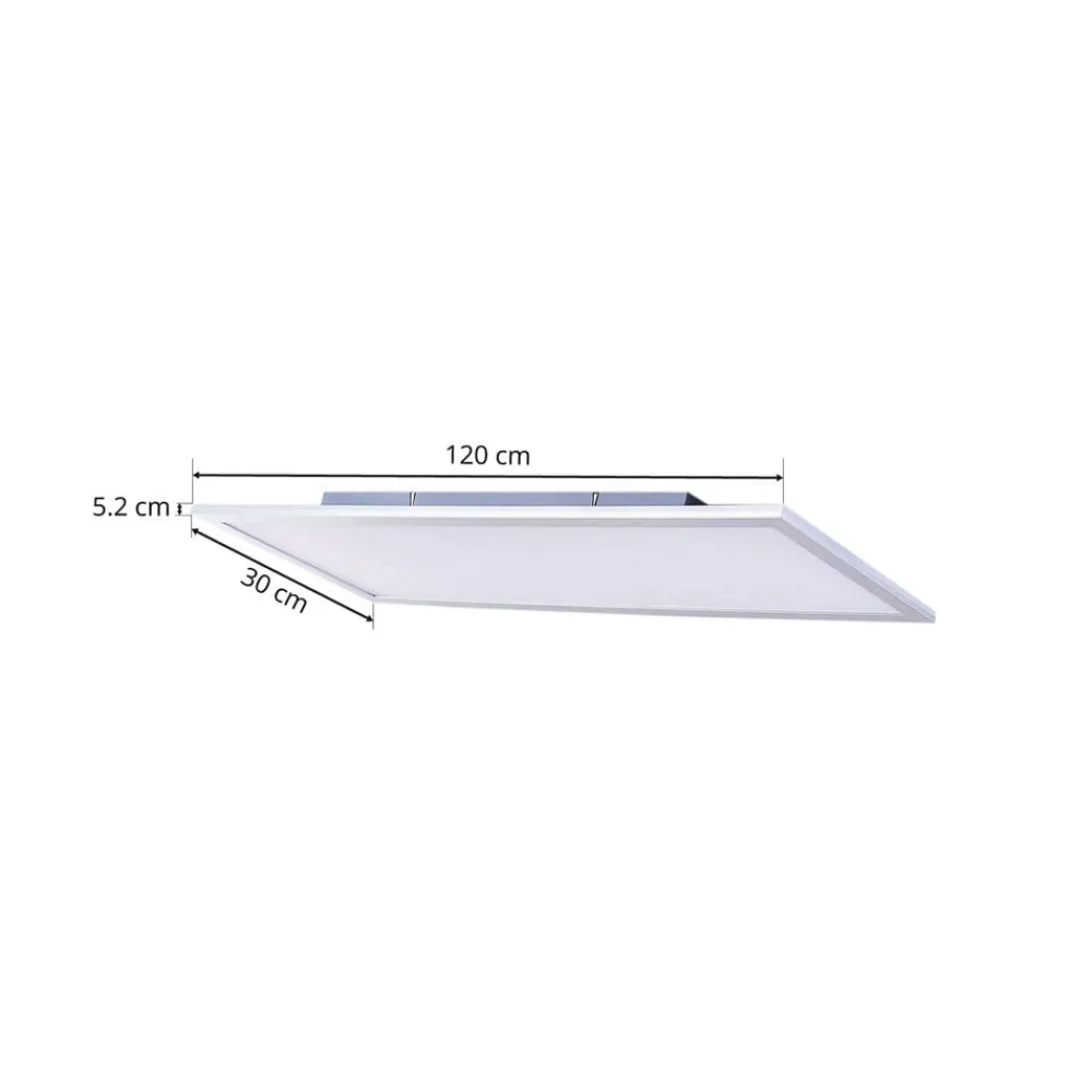 LED-panel Livel, CCT, 120 cm x 30 cm, fjernbetjening^Lindby New