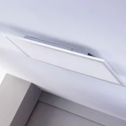 LED-panel Livel, 4000K, 80 cm x 30 cm, sølv, metal^Lindby Online