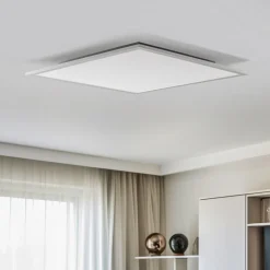 Lindby Arbejdsrum/Kontor|Gang>LED-panel Livel, 4000K, 62 cm x 62 cm, sølv, metal