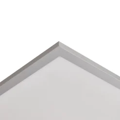 Lindby LED-panel Livel, 4000K, 40 cm x 40 cm, sølv, metal
