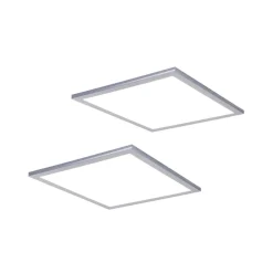 Lindby LED-panel Livel, sæt med 2, CCT, 40 cm x 40 cm, Fjernbetjening