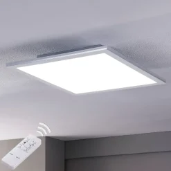 Lindby LED-panel Livel, sæt med 2, CCT, 40 cm x 40 cm, Fjernbetjening