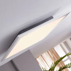 LED-panel Livel, sæt med 2, 4.000 K, 40 x 40 cm, sølv^Lindby Sale