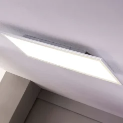 LED-panel Livel, sæt med 2, 4.000 K, 80 x 30 cm, sølv^Lindby Sale