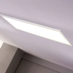 LED-panel Livel, sæt med 2, 4.000 K, 80 x 30 cm, sølv^Lindby Sale