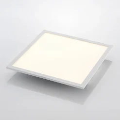 LED-panel Quais, 40 x 40 cm, hvid, aluminium, 4.000K^Lindby