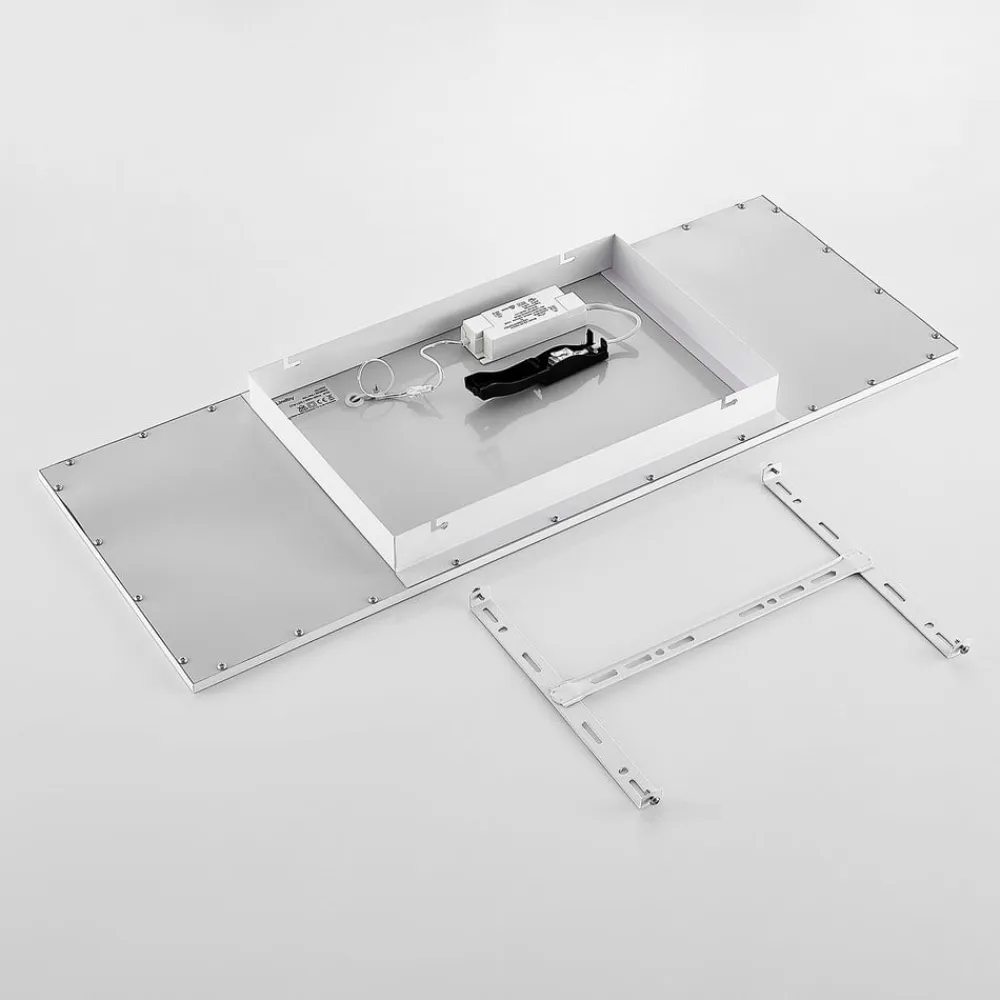 LED-panel Quais, 80 x 30 cm, hvid, metal, 4.000K^Lindby Discount