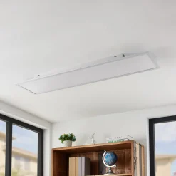 Lindby LED-panel Quais, 30 x 120 cm, hvid, aluminium, 4.000K