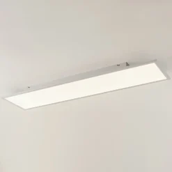 Lindby LED-panel Quais, 30 x 120 cm, hvid, aluminium, 4.000K