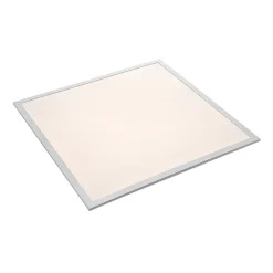 LED-panel Stenley, 4.000 K, 60 cm x 60 cm, sølv/hvid^Lindby