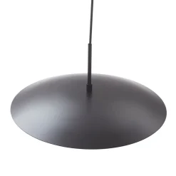 Lindby LED-pendel Tiama, metal, sort/guld, Ø 40 cm