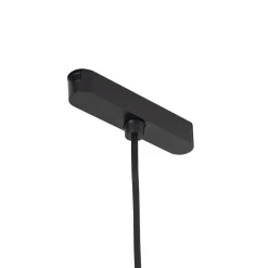 Lindby LED-pendellampe Lumaro, sort,Ø6,2 cm,48V,dæmpbar