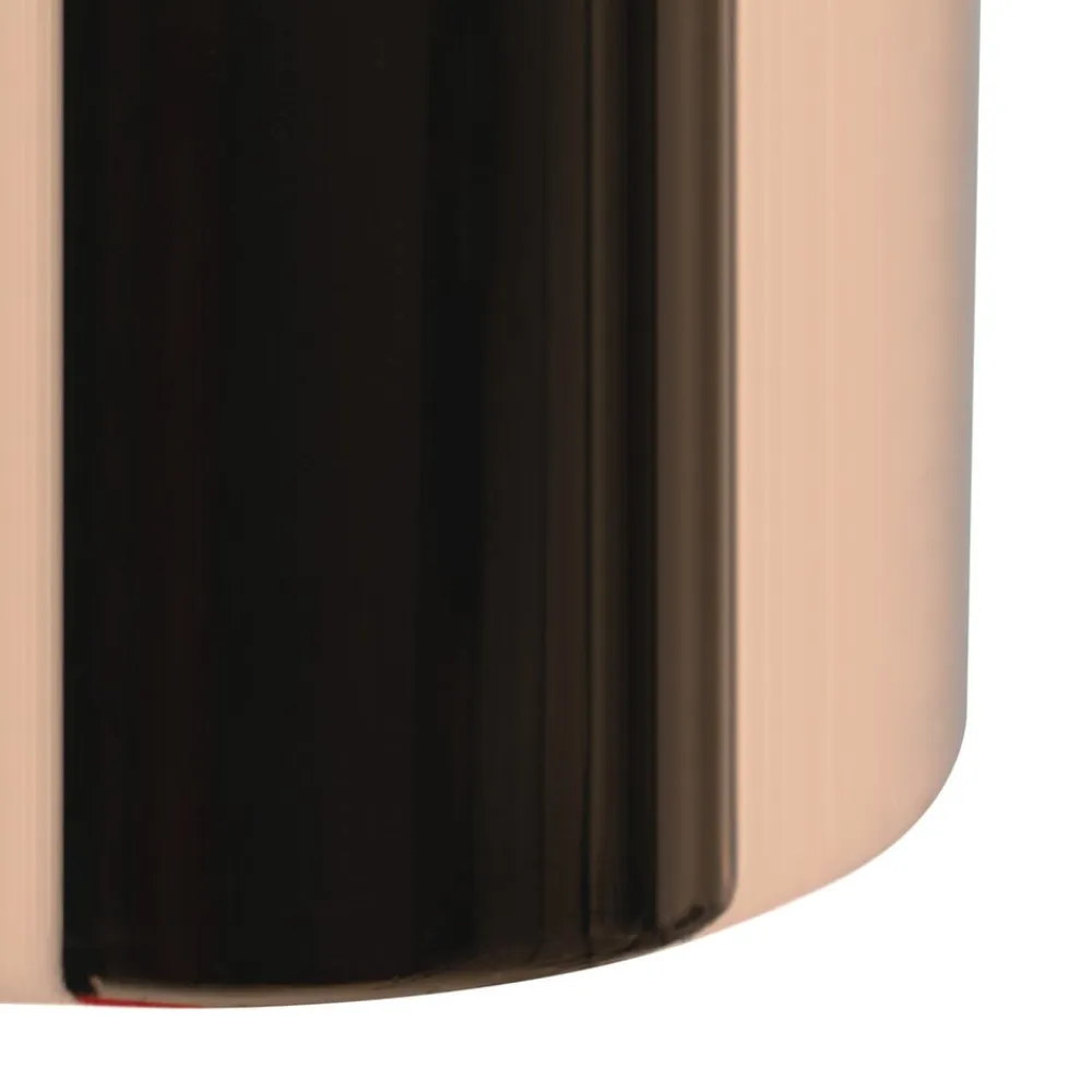 Lindby LED-pendellampe Lumaro, guld, Ø 8 cm, aluminium, 48V, dæmpbar