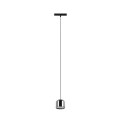 LED-pendellampe Lumaro,sort,Ø8,2cm,aluminium,48V,dæmpbar^Lindby Sale