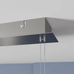 Lindby LED-pendellampe Manon, højdejusterbar, grå, metal