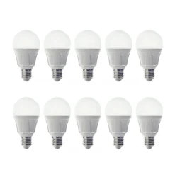 Lindby Led Pærer>LED-pære, E27, 11 W, opal, 3.000 K, sæt med 10 stk