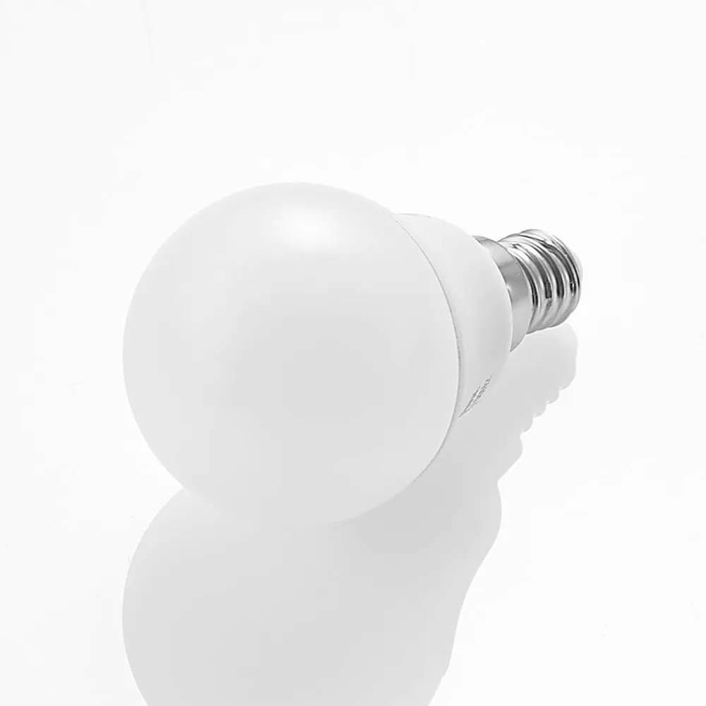 Lindby Led Pærer>LED-pære E14 G45 4,5W 3.000K opal sæt med 3 stk