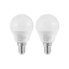 Lindby LED-pære E14 G45 4,5W 3.000K opal sæt med 2 stk