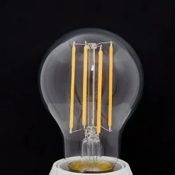 LED-pære, glødetråd, E27, 7W, klar, 2.700K^Lindby