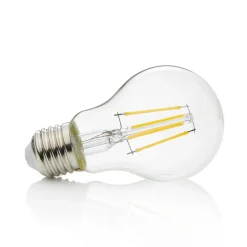 Lindby Filament Pære|Led Pærer>LED-pære, glødetråd, E27, 4W, klar, 2700K