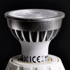 Lindby LED-pære, reflektorpære, GU10, 5 W, klar, 3.000 K