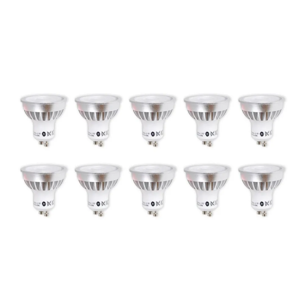 Lindby Led Pærer>LED-reflektor GU10 5 W klar 3.000 K 55° sæt med 10 stk