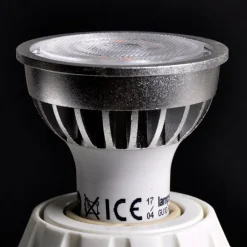 LED-reflektor GU10 5 W klar 3.000 K 55° sæt med 3 stk^Lindby